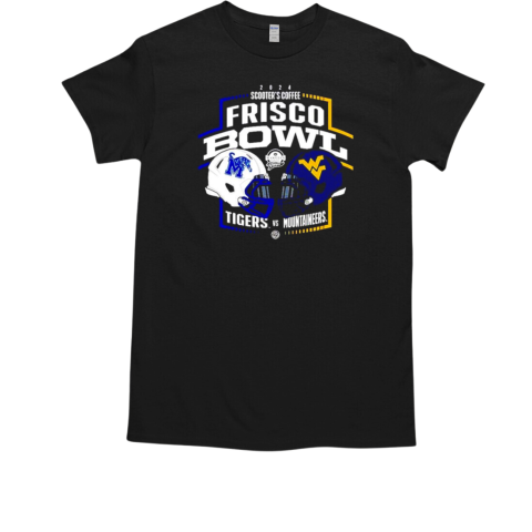 Scooters Frisco Bowl 2024 Memphis Tigers vs West Virginia Mountaineers helmet head to head T-Shirt