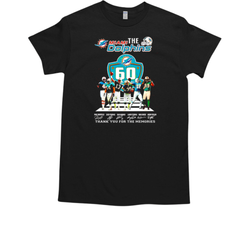 The Miami Dolphins Signature Thank You For The Memories T-Shirt