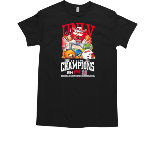 UNLV Rebels LA Bowl Champs 2024 Fan Celebration T-Shirt