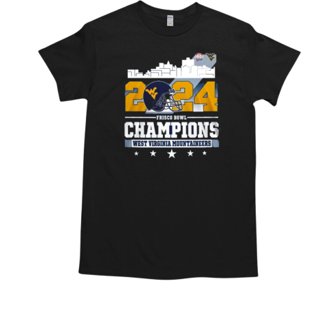 Virginia Mountaineers Champions Of Frisco Bowl 2024 T-Shirt