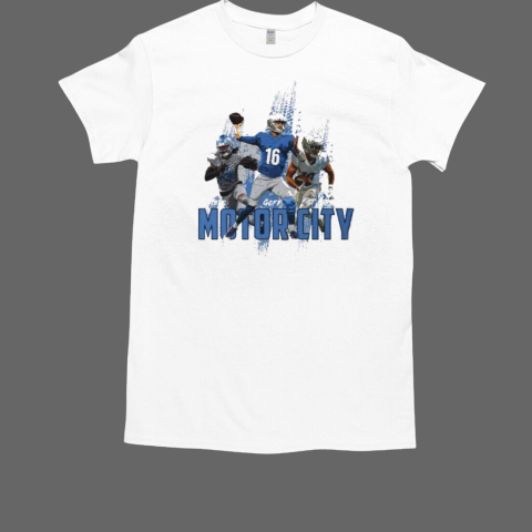 Detroit Football Motor City Trio T-Shirt