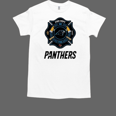 Firefighter Appreciation Carolina Panthers logo T-Shirt