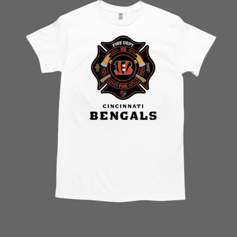 Firefighter Appreciation Cincinnati Bengals logo T-Shirt