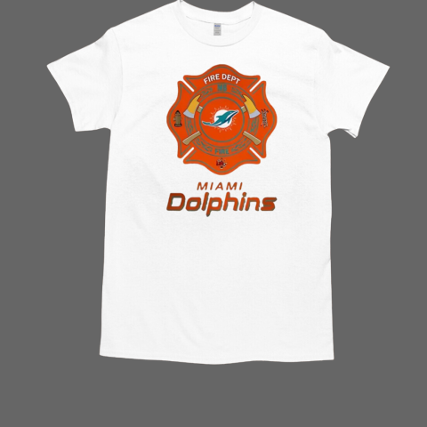 Firefighter Appreciation Miami Dolphins logo T-Shirt