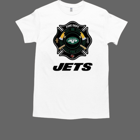 Firefighter Appreciation New York Jets logo T-Shirt