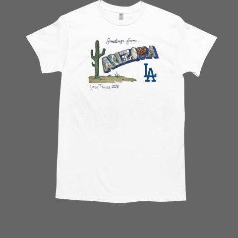 Los Angeles Dodgers Tiny Turnip Infant Spring Training 2025 T-Shirt