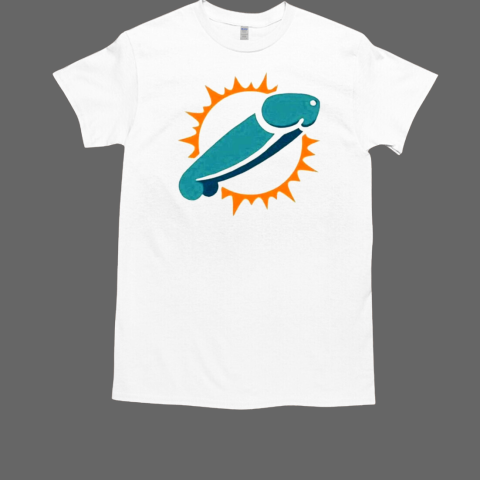 Miami Dolphins dick logo parody T-Shirt