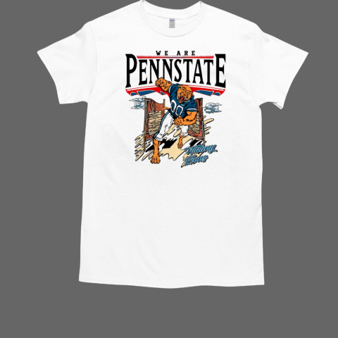 Penn State Nittany Lions Football We Are Penn State Mascot Vintage Painting T-Shirt