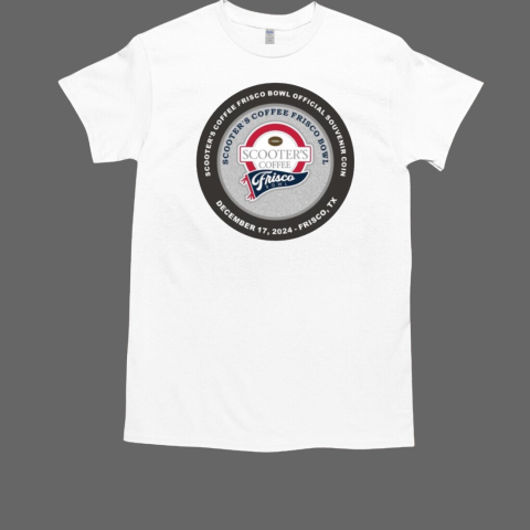 Scooter's Coffee Frisco Bowl Souvenir Coin December 17 2024 Frisco TX Circle Graphic T-Shirt