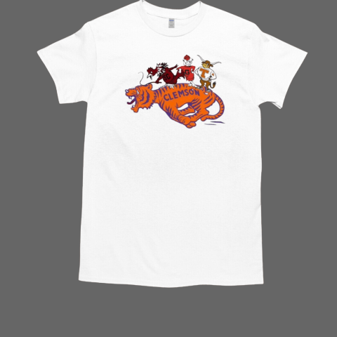 SEC Clemson Tigers Vs South Carolina Gamecocks Georgia Bulldogs Tennessee Vols Mascot T-Shirt