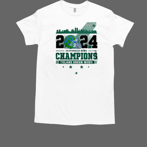 Tulane Green Wave Gasparilla Bowl Champions 2024 T-Shirt