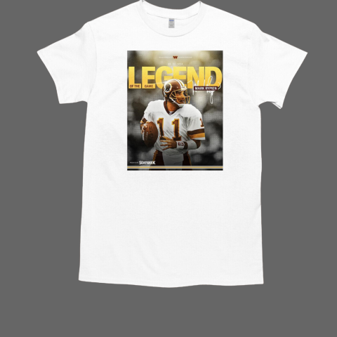 Washington Commanders Week 16 Legend of the Game Mark Rypien 12.22.2024 Signature T-Shirt