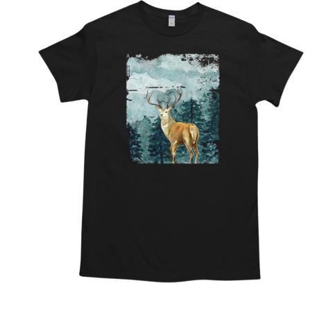 Deer Moon Hunting Lover Gift T-Shirt