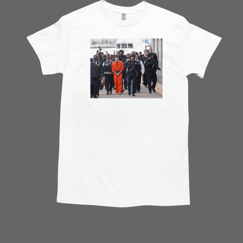 Luigi Mangione is escorted from the wall street heliport in Manhattan T-Shirt