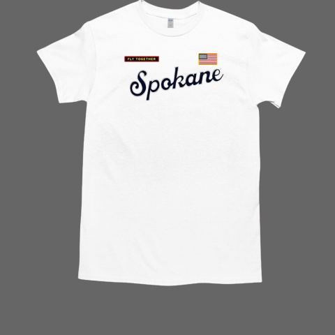 Spokane Indians operation fly together baseball USA flag T-Shirt