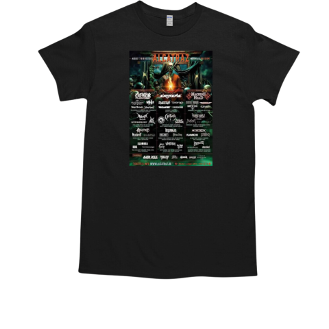 Alcatraz Open Air August 7 8 9 10 2025 Kortrijk Belgium Full Lineup T-Shirt