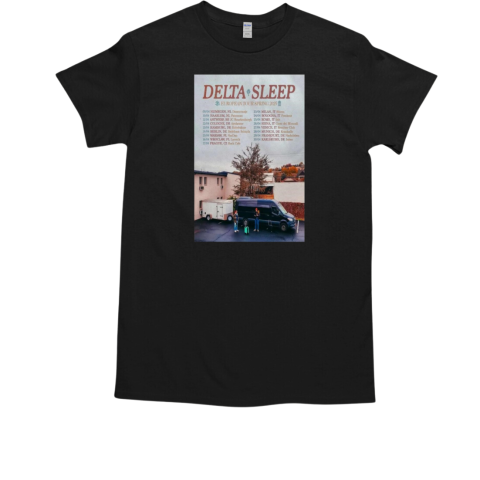 Delta Sleep Europe Tour Spring 2025 Poster Tour T-Shirt