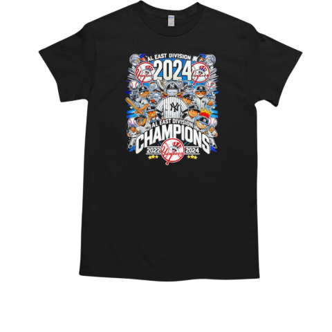 New York Yankees MLB AL East Division Champions 2022 2024 T-Shirt