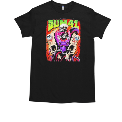 Sum 41 Europe UK Tour 2025 Poster T-Shirt