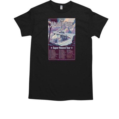 The Wilder Blue Super Natural Tour 2025 Poster T-Shirt