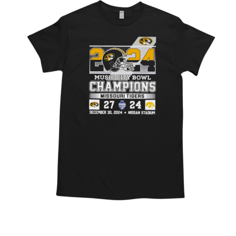 2024 Music City Bowl Champions Missouri Tigers Best Selling T-Shirt