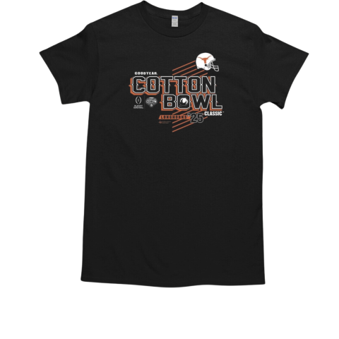 2025 Goodyear Cotton Bowl Classic Texas Longhorns Helmet LST T-Shirt