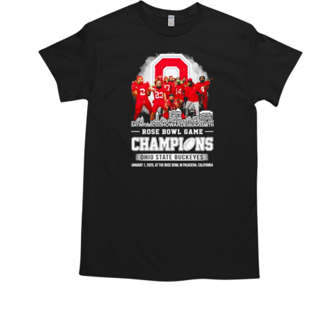 2025 Rose Bowl Game Champions Ohio State Buckeyes T-Shirt