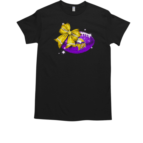 Bow football Minnesota Vikings T-Shirt