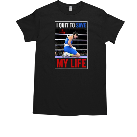 Carini Italian Boxer Women Boxing I Quit To Save My Life Olympic 2024 T-Shirt