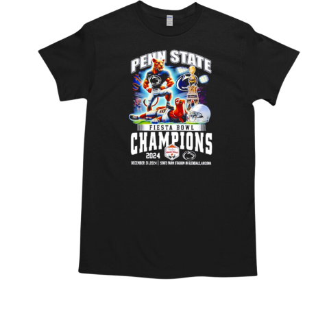 Penn State Fiesta Bowl Champions 2024 mascot T-Shirt