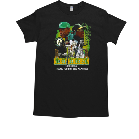 Rickey Henderson 1958 2024 Thank You For The Memories T-Shirt