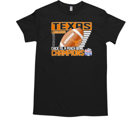 Texas Longhorns 2025 Chick Fil A Peach Bowl Champions ball T-Shirt