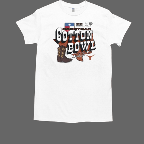 Texas Longhorns College Football Playoff 2025 Goodyear Cotton Bowl Classic Bound Boots T-Shirt