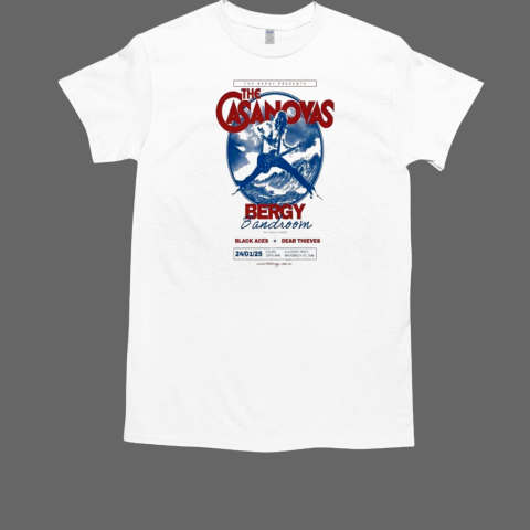 The Casanovas January 24 2025 Bergy Bandroom Brunswick Australia T-Shirt