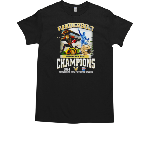 Vanderbilt Commodores Birmingham Bowl Champions 2024 Fan Love T-Shirt