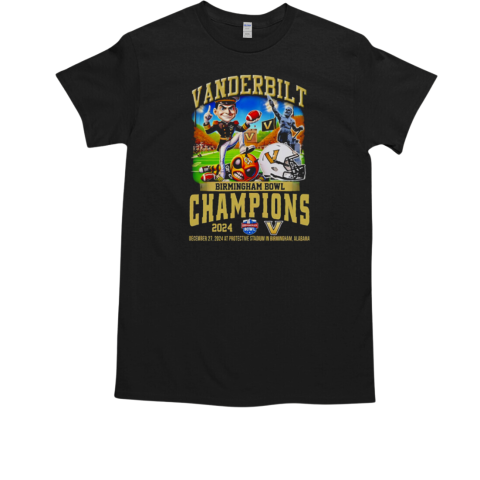 Vanderbilt Commodores Birmingham Bowl Champions 2025 T-Shirt