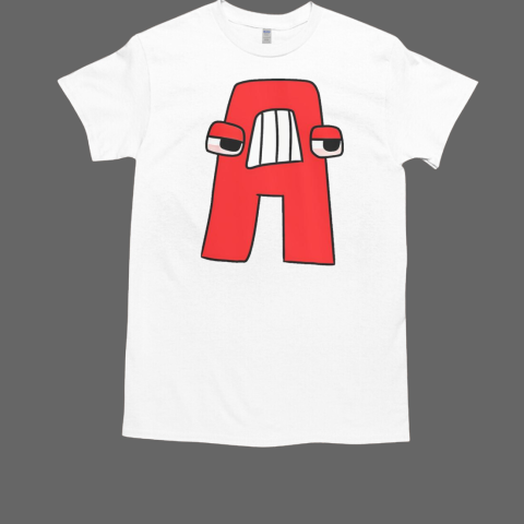 Villain Letter ABC Costume Boy Matching Evil Alphabet T-Shirt