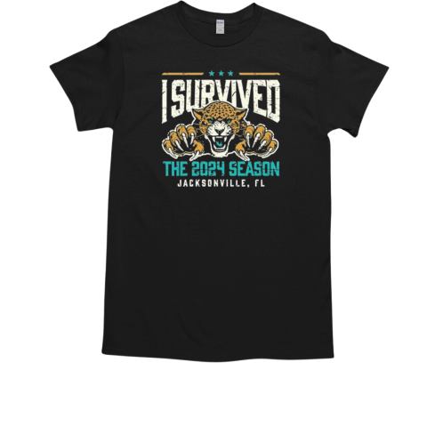 Jacksonville Jaguars I Survived The 2024 Season Jacksonville FL T-Shirt