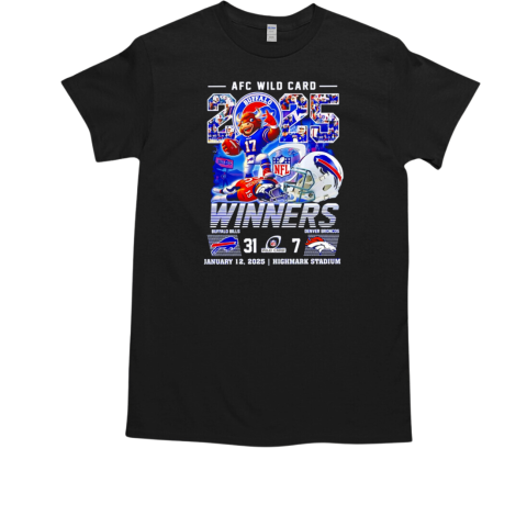 AFC Wild Card 2025 Winners Buffalo Bills Beat Denver Broncos T-Shirt