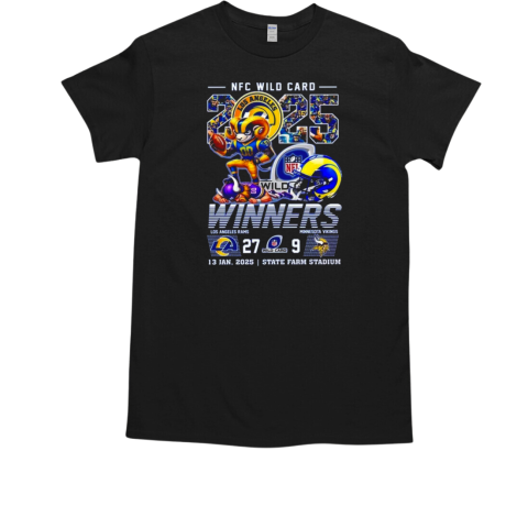 Los Angeles Rams Celebrating NFC Wild Card Winners 2025 Beat Vikings Mascot T-Shirt