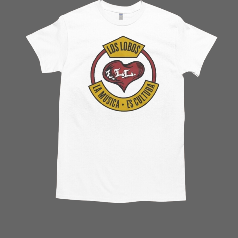 Los Lobos La Musica Es Cultura Baby Doll Heart T-Shirt