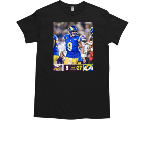 Matthew Stafford Los Angeles Rams win Minnesota Vikings Final Score 27 – 9 NFL Wild Card T-Shirt