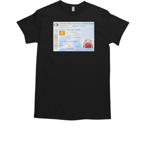 Moo Deng ID Card T-Shirt