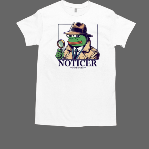 Noticer Pepe Forbidden Meme Coin T-Shirt