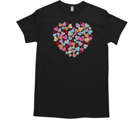 Pretty Valentine's Day Heart Conversation Candy Sweetheart T-Shirt