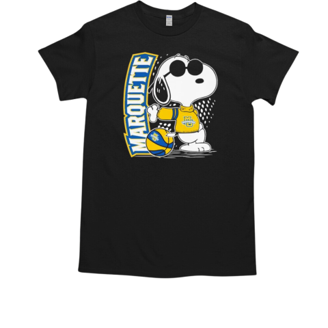 Snoopy The Peanuts Marquette Golden Eagles T-Shirt