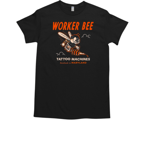 Worker Bee Tattoo Machines Handmade In Maryland Drawing T-Shirt