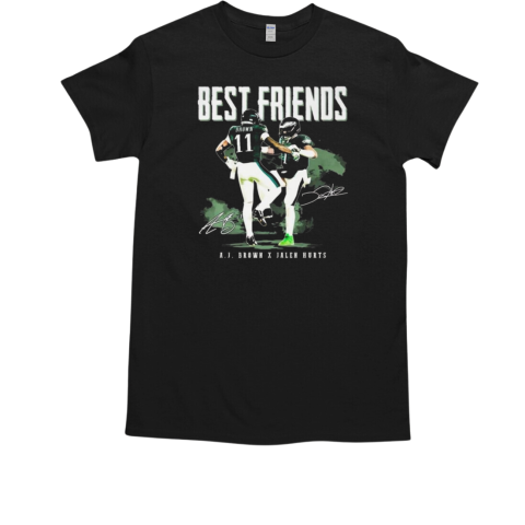 Best Friends A J Brown x Jalen Hurts Signatures 2025 T-Shirt