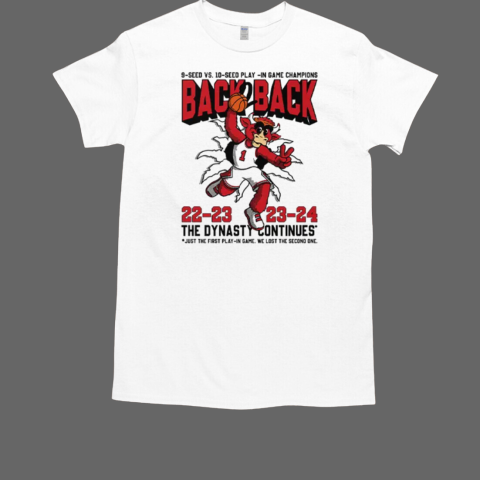 Bull 9 Seed Vs 10 Seed Play In Game Champions Back 2 Back 22 23 23 24 The Dynasty Continues T-Shirt