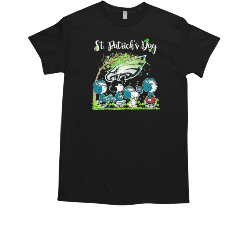 Snoopy And Friends The Peanuts Philadelphia Eagles Patrick's Day T-Shirt